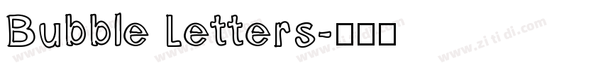 Bubble Letters字体转换